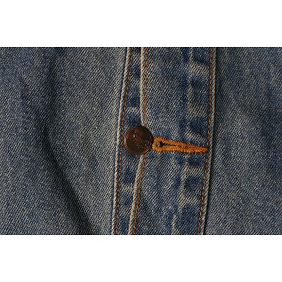 Vintage Mickey Mouse Denim Jacket Womens S Hooded Drawstring Mickey Inc - Picture 11 of 11